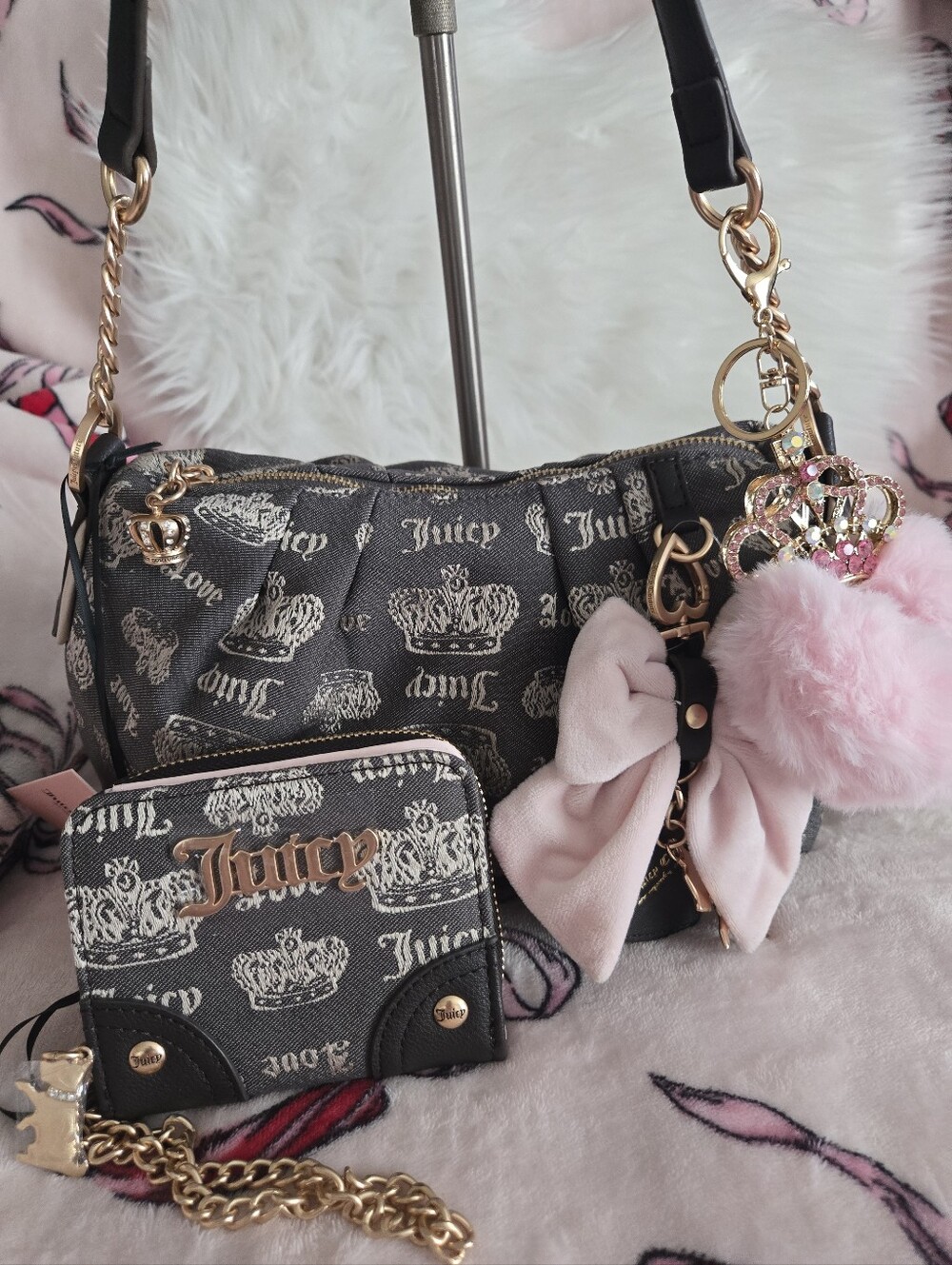 JUICY COUTURE Juicy Fan Club Shoulder Bag And Wallet